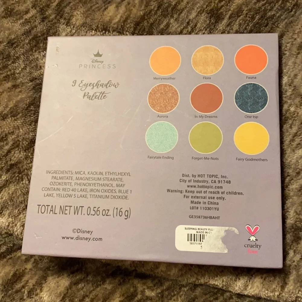 Disney Princess Sleeping Beauty Floral Eyeshadow‎ Hot Topic